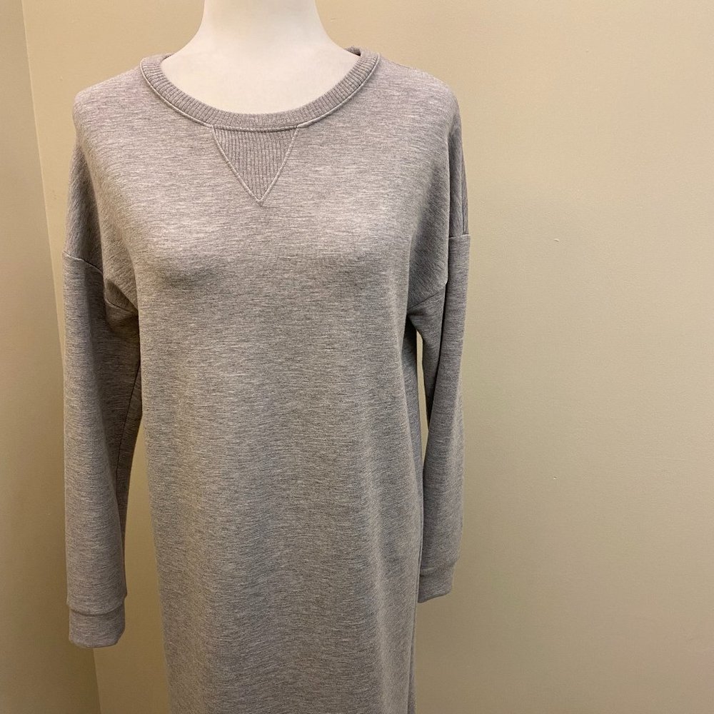 Forever21 Grey Dolman Long Sleeve Dress Size Small